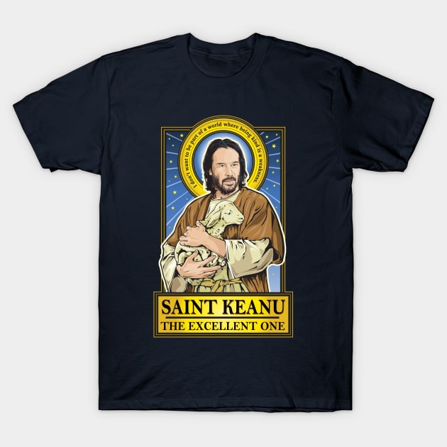 Saint Keanu T-Shirt by Pop Art Saints